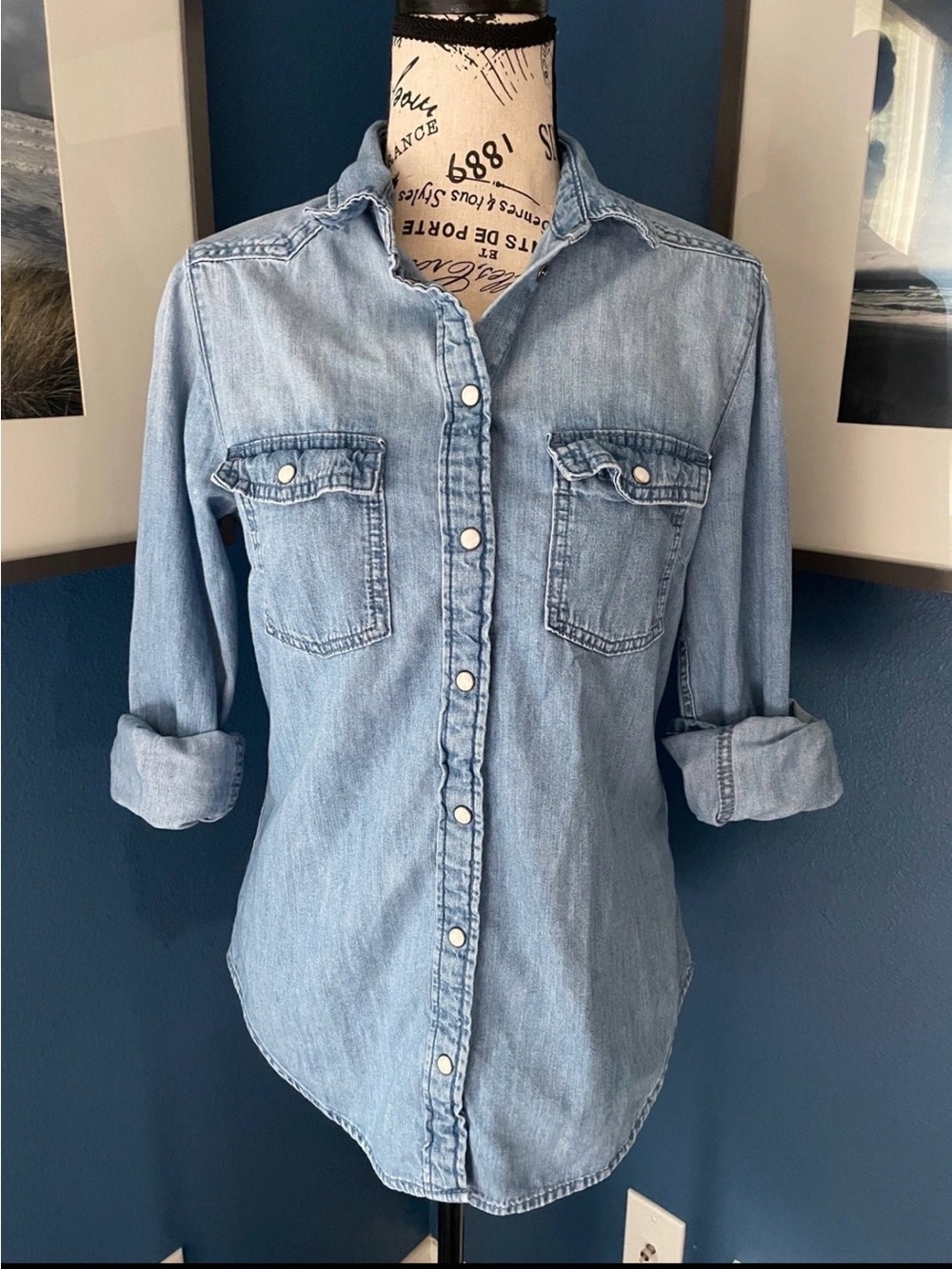 H&M L.O.G.G denim shirt